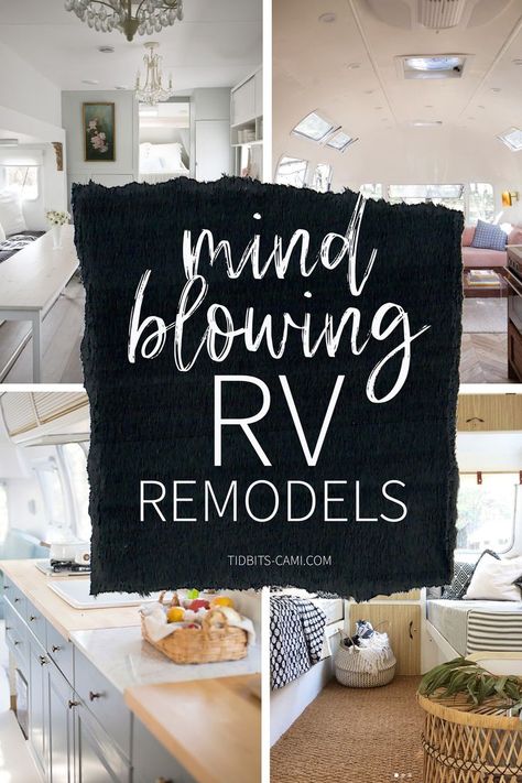 Rv Camper Renovations, Rv Makeover Ideas Boho, Remolding Camper Ideas, Remodel Fifth Wheel Rv Interior, Redone Rv Interiors, Tv Renovation Ideas, Rv Remodeling Ideas, Rv Trailer Decorating Ideas, Camper Redo Ideas Rv Interior