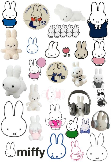 #miffystickerprintable Miffy Sticker Printable, Miffy Printable, Miffy Collage, Ipad Cover Stickers, Miffy Sticker, Iphone Stickers, Printable Collage Sheet, Graffiti Doodles, Scrapbook Printing