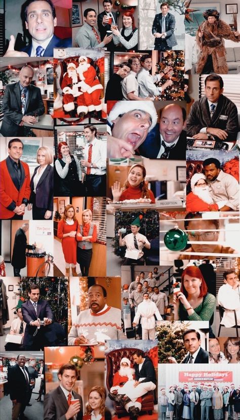 The Office Christmas Episode, Dunder Mifflin Wallpaper, The Office Desktop Wallpaper, The Office Christmas Wallpaper, The Office Wallpaper Desktop, The Office Phone Wallpaper, The Office Wallpaper Aesthetic, The Office Background, The Office Collage