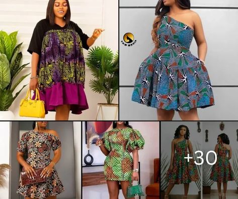 Simple Ankara dress styles for women - Short gown styles Stuff Material Short Gown, Akara Classic Short Gown For Ladies, Short Ankara Styles Gowns, Ankara Short Gown Styles For Women, Simple Ankara Short Gown Styles 3yards, Short Gown Styles For Ankara, Akara Classic Short Gown, Simple Ankara Styles Gowns, Simple Ankara Dresses