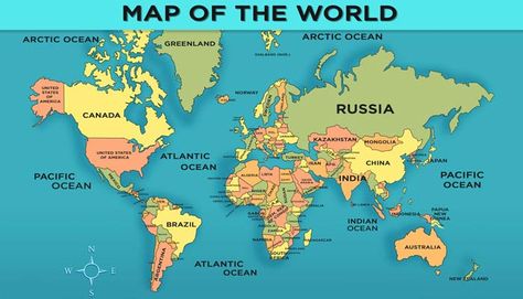 World Map of Countries - Download this printable maps of all the countries of the world along with countries name. For more interacting General knowledge for kids, visit: http://mocomi.com/learn/general-knowledge/ Politic World Map, World Map With Names Of Countries, The Map Of The World, World Map With Country Names Hd, Map Mapping Ideas, World Map Hd 4k, Free Printable World Map With Countries, World Knowledge, Map Of The World Printable