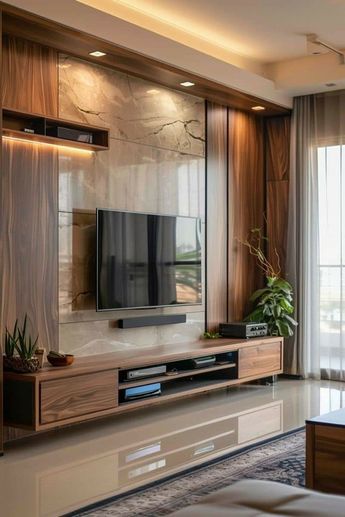 tv unit designs color combination 2024 Latest Tv Wall Unit Designs, Tv Wall Unit Designs, Tv Unit Cabinet, Tv On The Wall, Tv Wall Cabinet, Tv Unit Ideas, Tv Showcase, Modern Tv Unit Designs, Tv Wall Cabinets