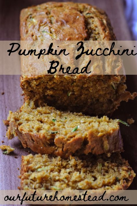 Gluten Free Pumpkin Zucchini Bread Recipes, Different Zucchini Bread Recipes, Zucchini Quick Bread Recipes, Apple Spice Zucchini Bread, Squash Pumpkin Recipes, Smoked Zucchini Bread, Zucchini Bread Pumpkin, Keto Pumpkin Zucchini Bread, Zucchini Bran Bread