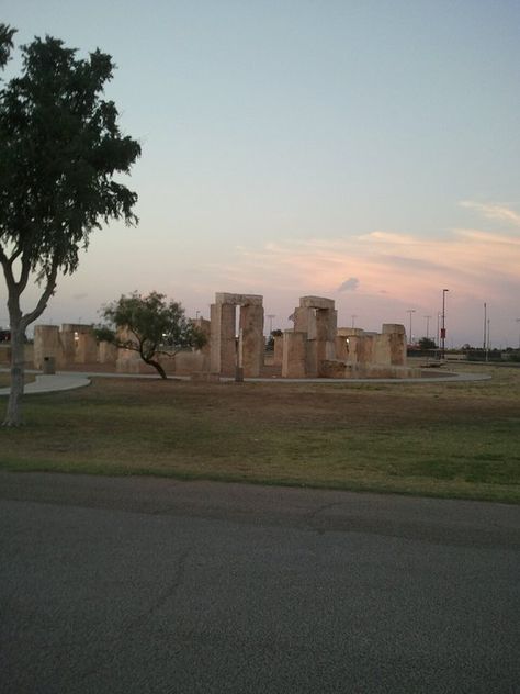 Replica of Stonehenge Odessa, Tx. Old Texas Aesthetic, Texas In The 70s, Enchanted Rock Texas, Odessa Texas, Waxahachie Texas, Only In Texas, Texas Roadtrip, Canyon Lake, West Texas