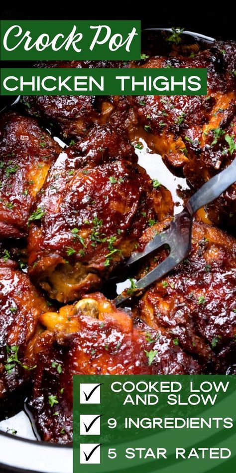 Slow Cooker Thigh Recipes, Slow Cook Chicken Legs Crock Pots, Bone In Thighs Recipe, Slow Cooker Huli Huli Chicken, Crockpot Korean Chicken, Slow Cooker Chicken Thighs Recipes, Chicken Thighs Crockpot Bone In, Turkey Thigh Recipes Slow Cooker, Chicken Quarters Crockpot Recipes