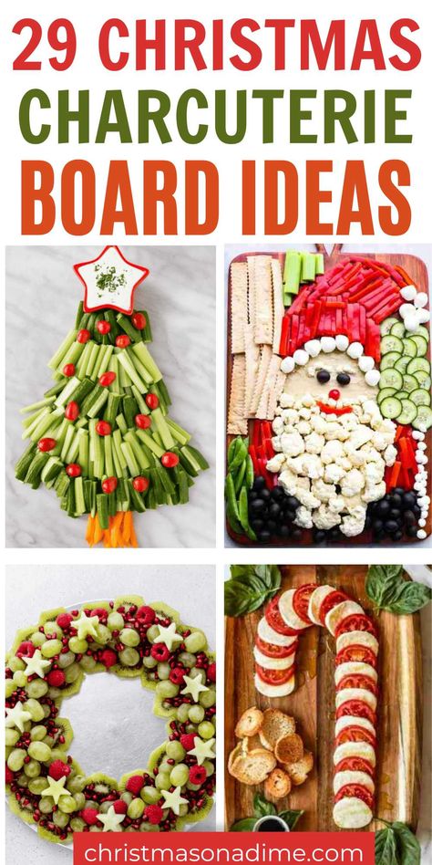 Christmas Charcuterie Board Ideas - 29 Festive Recipes Charcuterie Santa Board, Holiday Food Tray Ideas, Santa Veggie Tray Ideas, Christmas Easy Charcuterie Board, Vegetarian Christmas Charcuterie Board, Small Xmas Charcuterie Board, Christmas Chauterrie Board Ideas, Christmas Food Charcuterie Board, Santa Face Charcuterie Board