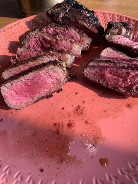 Feeling proud by insanemembrane4 Grilling Strip Steaks On Gas Grill, Medium Rare Steak, Ny Strip, Smoked Brisket, Big Green Egg, Recipes For Beginners, Steak Recipes, Keto Diet Recipes, I Love Food