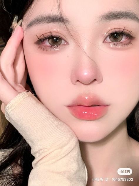 Coral Makeup, Makeup Ulzzang, Makeup Asian, Asian Makeup Looks, Chinese Makeup, Doll Eye Makeup, Makeup Face Charts, Korean Eye Makeup, Ulzzang Makeup