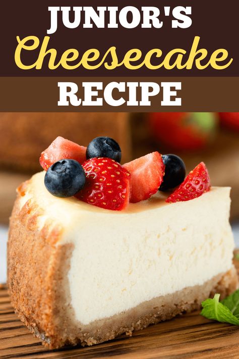 Juniors Cheesecake Recipe New York, Junior Cheesecake Recipe, Juniors Cheesecake Nyc, Ruth Chris Cheesecake Recipe, Juniors Cheesecake Recipe, Betty Crocker Cheesecake Recipe, Worlds Best Cheesecake Recipe, Keebler Cheesecake Recipe, Jr Cheesecake Recipe