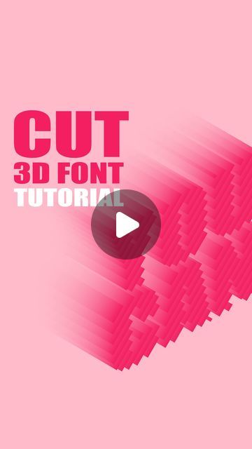 Adele • Graphic Designer on Instagram: "Cut 3D Font in Adobe Illustrator🎀

Share and save for later✨ And let me know in the comments if you want more Illustrator tips! 

Follow for more design tutorials❣️
.
.
.
.
.
.
#graphidesign #adobeillustrator #adobetutorial #designprocess  #designguide #howtomake #illustratortutorial #illustratortips #3dfont #trendyfont #cutfont #customfont" 3d Graphic Design, Illustrator Tips, Adobe Tutorials, Trendy Fonts, 3d Font, Graphic Design Fonts, More Design, Save For Later, Design Guide