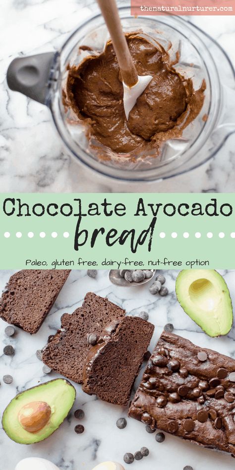 Bbq Dessert, Avocado Bread, Dairy Free Baking, Avocado Dessert, Chocolate Avocado, Avocado Chocolate, Paleo Baking, Paleo Desserts, Paleo Chocolate