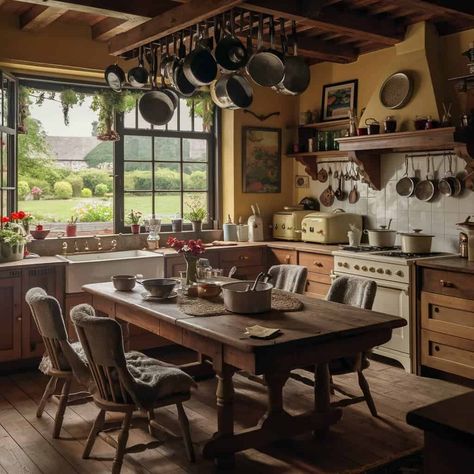 15 Traditional Kitchen Inspirations to Transform Your Space 1800 Kitchens 19th Century, 1800 Kitchen, Old Cottage Kitchen, 1800s Kitchen, Old English Kitchen, Heritage Kitchen, Interior Design Degree, Cozy Breakfast Nook, Shaker Style Cabinets