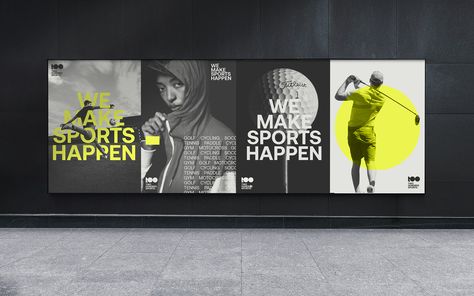 Sports Campaign Design, Sports Club Branding, Sports Logo Design Ideas Creative, Sporty Graphic Design, Sports Branding Design, Sports Brand Identity, Sports Club Poster, Sports Instagram Post, Sport Design Graphic