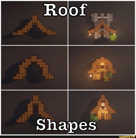 Tap to see the meme Mud Bricks Minecraft, Roof Window Minecraft, Minecraft Light Post Cottagecore, Curved Roof Minecraft, Minecraft Midevil Building Ideas, Minecraft Beginner, Minecraft Roof Design, Minecraft Base Layout, Minecraft Roof