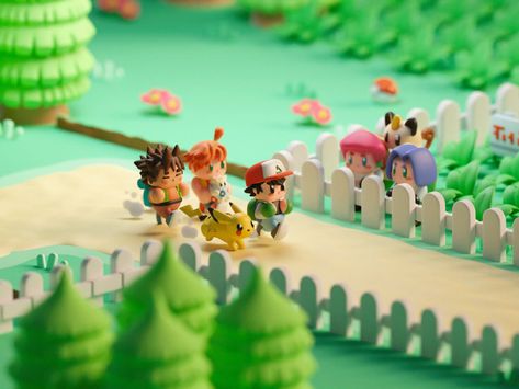 Game Remakes: Fun Series by Mohamed Chahin | Daily design inspiration for creatives | Inspiration Grid Gandalf And Bilbo, Digimon Pokemon, Pokemon Towns, Chibi Games, Digimon World, Lego Pokemon, Pokemon Room, Going On An Adventure, Pokemon Firered