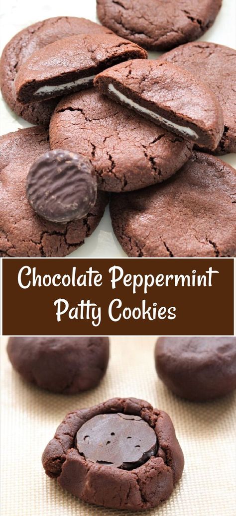 York Peppermint Patty Cookies, Peppermint Patties Recipe Easy, York Peppermint Patty Recipes, Peppermint Patty Cookies, Peppermint Chocolate Cookies, Peppermint Patty Recipe, Cookie Dough Frosting, York Peppermint Patty, Peppermint Recipes