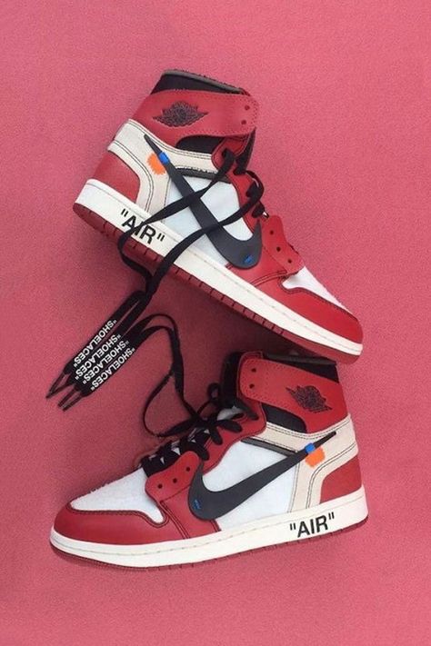 Pinterest: QUEEN.SLAYY Jordan 1 Off White, Jordan Off White, Sneakers Wallpaper, Shoes Wallpaper, Aesthetic Luxury, Kicks Shoes, Shoes Sneakers Jordans, Off White Shoes, Replica Shoes