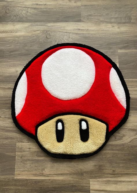 Toad head custom rug Tufting Template, Punching Needle, Tufting Rug, Tufting Ideas, Simple Images, Rug Tufting, Random Products, Graphic Rug, Tufted Rugs