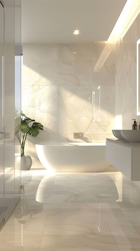 50+ Breathtaking White Bathroom Ideas for Your Home - DecorWithEva Classic Style Bathroom Design, Modern Shower Bathroom, Classic Modern Bathroom, White Luxury Bathroom, Bathroom Ensuite Ideas, Sleek Bathroom Design, Modern Classic Bathroom, Vintage Modern Bathroom, Design Interior Baie