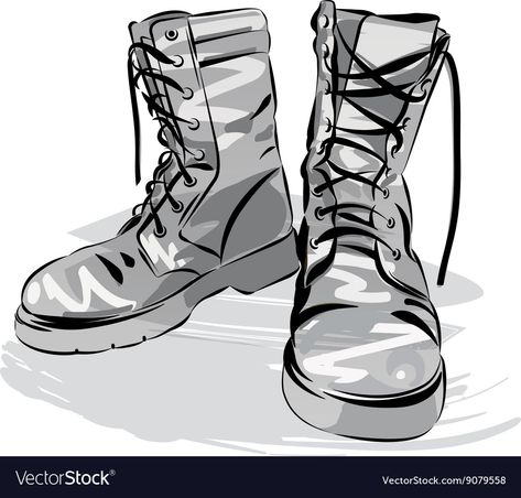 Boots Drawing, Army Shoes, Red Leather Boots, Boots 2020, Old Boots, Army Boots, Shoes Drawing, Leather Wear, Poses References