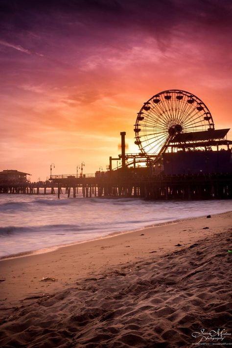 Pier Santa Monica, Santa Monica Los Angeles, California Wallpaper, Santa Monica Beach, Scenic Photos, Santa Monica Pier, Sunset Wallpaper, California Dreamin', California Dreaming