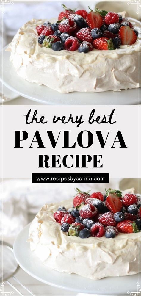 Best Pavlova, Australian Pavlova Recipe, Popular Dessert, Pavlova Recipe, Torte Cupcake, Popular Desserts, Pavlova, Summer Months, Healthy Dessert