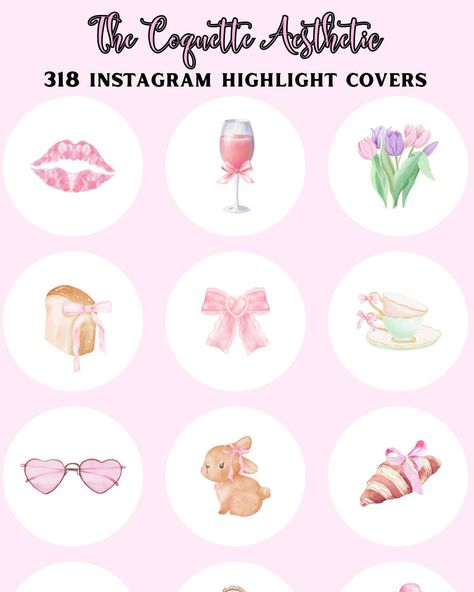 🎀 Add a splash of personality to your Instagram with our 318 Coquette Aesthetic Highlight Covers (in white icons) today ! Each cover showcases intricate details and delicate colors, ensuring your profile stands out with style and flair. Whether you're a fashion enthusiast, lifestyle blogger, or small business owner, these eye-catching covers are perfect for showcasing your story categories in a cohesive and visually appealing manner. 👉 318 Ready-To-Use Coquette Aesthetic Instagram Highlight ... Vanilla Girl Highlight Covers, Bow Instagram Highlight Covers, Coquette Highlight Covers, Boss Era, Aesthetic Highlight Covers, Insta Highlight Cover, Pastel Highlights, Coquette White, Story Highlight Icons