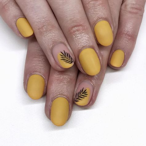 Matte mustard nails are perfect for autumn 🍂💛 . . . #mustard #mustardyellow #mustardnails #autumnvibes #mattenails #autumnnails… Mustard Gel Nails Ideas, Mustard And Grey Nails, Matte Mustard Nails, Mustard Nails Gel, Mustard Yellow Nail Art, Mustard Color Nails, Mustard Nail Art, Mustard Yellow Nails Designs, Mustard Nails Design