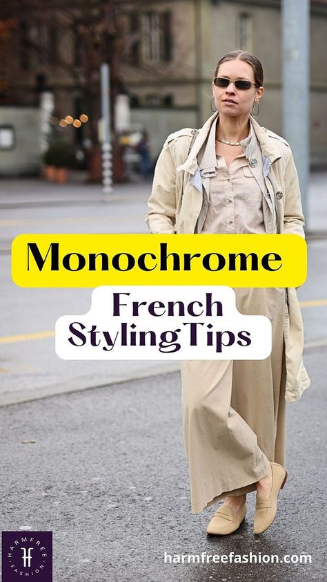 Monochromatic Outfit Aesthetic, Outfits 2000s Style, Parisian Chic Style, Elegant Outfit Classy, Monochromatic Outfit, Stylish Fall Outfits, Mom Denim, Style Inspiration Casual, Monochrome Outfit