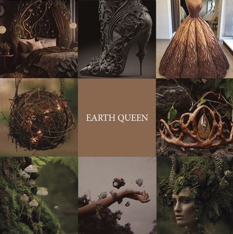 Water Queen Aesthetic, Hijiri Byakuren, Earth Queen, Elements Aesthetic, Color Inspiration Boards, Painting Flowers Tutorial, Eagle Wallpaper, Forest Core, Element Earth