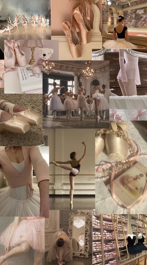 Ballet Aesthetic Collage, Ballet Collage Wallpaper, Ballet Core Aesthetic Wallpaper, Ballet Phone Wallpaper, Dance Ballet Aesthetic, Adult Ballet Class Aesthetic, Ballet Vision Board, Ballet Mood Board, Aesthetic Ballet Photos