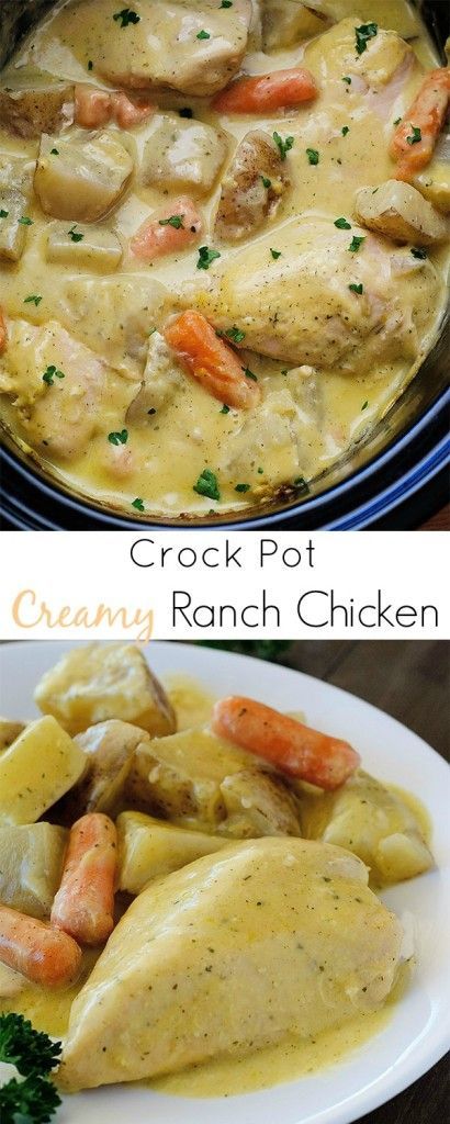 These 24 Crock Pot Recipes Are So Easy & DELICIOUS! I love how much money and time can be saved by using a slow cooker! Crock Pot Creamy Ranch Chicken, Creamy Ranch Chicken, Dry Ranch Seasoning, Creamy Ranch, Crockpot Dishes, Ranch Chicken, Crock Pot Slow Cooker, Healthy Crockpot, Crock Pot Cooking