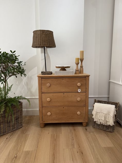 Beautiful pine dresser from England with bun feet, deep drawers, and large button knobs. Pine Dresser, Large Buttons, Dresser, Drawers, England, Furniture