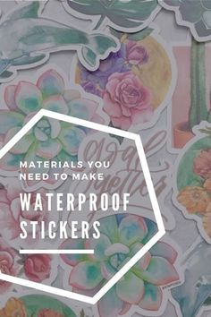 Amigurumi Patterns, Vinyl T Shirts Ideas, Vinyl Stickers Diy, How To Make Waterproof Stickers Diy, Making Vinyl Stickers With Cricut, Printing Stickers At Home, Custom Stickers Diy, How To Make Stickers Waterproof, Waterproof Stickers Diy