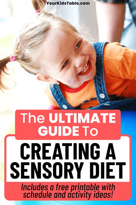 Sensory Processing Disorder Toddler, Diet Template, Sensory Processing Activities, Help Kids Focus, Sensory Seeker, Social Skills For Kids, Sensory Diet, Calming Strategies, Processing Disorder