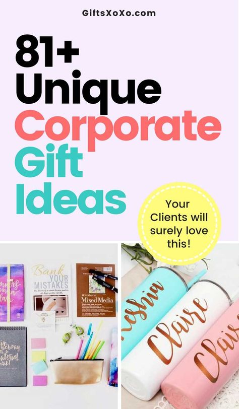 Looking for something New and Unique Gift Ideas for Your Clients and Employees? We'have Got You an Ultimate List of 81+ Corporate Gift Ideas! Business Promotional Gifts, Corporate Gift Ideas, Client Appreciation Gifts, Company Swag, Corporate Giveaways, Unique Corporate Gifts, Swag Ideas, Customer Gifts, Inspiration For Women