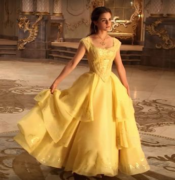 If you’re here for the pre-release film caps, they’re near the bottom. I will also touch slightly on the wedding/”celebration” gown toward the end.  You can now see Beast… Belle Beauty And The Beast Dress, Beauty And The Beast Wedding Dresses, Emma Watson Dress, Belles Dress, Beauty And The Beast Dress, Belle Wedding Dresses, Belle Outfit, Emma Watson Belle, Belle Hairstyle