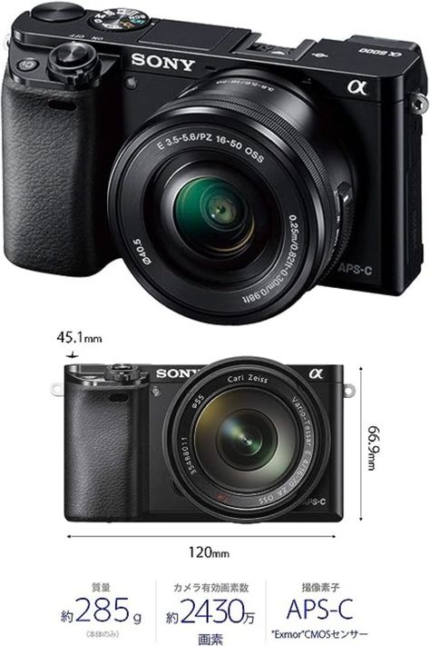 Sony Alpha a6000 Mirrorless Digitial Camera 24.3MP SLR Camera with 3.0-Inch LCD (Black) w/ 16-50mm Power Zoom Lens (Renewed) Sony Alpha 6000, Camera Digital, Sony Alpha, Zoom Lens, Slr Camera, Film Camera, Film Photography, Cameras, Electronics