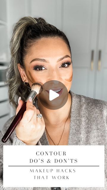 Karla Kazemi on Instagram: "✨Save this Contour hack! If you want to learn an easy contour technique 🪄 Contour do’s and don’ts for a lift 🙌 Comment “LINK” and I’ll send you all the links to the product straight to your DM’s. @makeupbymario soft sculpt shaping stick @thebkbeauty brush @shopolaeda necklace ➡️code: KARLA15 for 15% off Ib: @ericataylor2347 💕 . . . . #contour #contouring #cheeklift #facelift #makeuphacks Contour lift, makeup, how to contour" How To Wear Contour, Contour Makeup To Slim Face, How To Apply Contour And Highlight, Contour And Highlight Tutorial, Slim Face Contouring, How To Highlight And Contour Your Face, How To Contour Your Cheeks, How To Apply Contour And Blush, Step By Step Contouring For Beginners