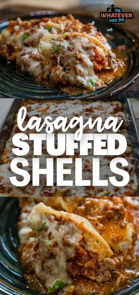 Stuffed Shells With Mascarpone Cheese, Stuffed Shell Lasagne, Beef-stuffed Shells With Creamy Ricotta Filling, Recipes With Large Shell Pasta, Pizza Stuffed Shells, Stuffed Shells No Ricotta Cheese, Recipes Using Large Pasta Shells, Lasagna Shells Stuffed, Hamburger Stuffed Shells