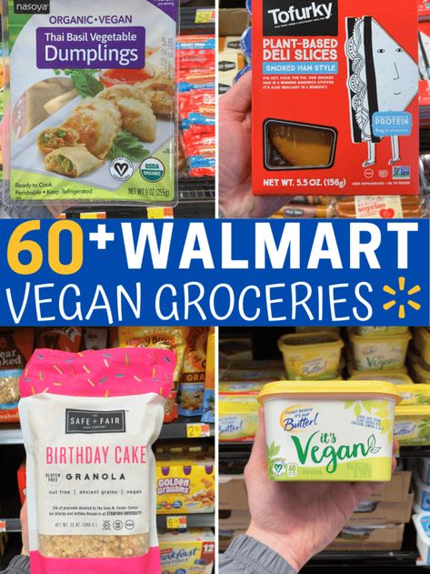 Vegan Grocery List - I'm Hungry For That Vegan Food List Grocery Store, Store Bought Vegan Snacks, Healthy Walmart Finds, Vegan Foods List, Walmart List, Vegan Aldi, Vegetarian Vs Vegan, Vegetarian Shopping List, Vegan Groceries