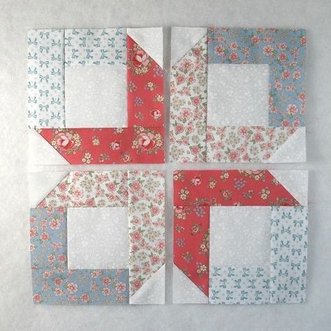 The Box Quilt Block - an Easy, Beginner-Friendly Quilt Block Tutorial – fabric-406 Octagon Quilt Block Free Pattern, Easy Quilt Blocks For Beginners, Block Quilting Designs, Quilt Blocks Easy, Stars Quilt, Quilting Designs Patterns, Scrappy Quilt Patterns, Quilt Block Patterns Free, Quilt Square Patterns