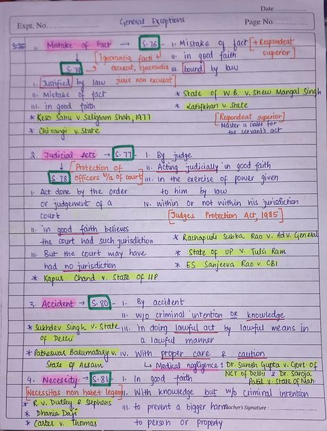 In this pin, I've covered general exceptions given under Indian Penal Code. This is the 1st part of the general exceptions in which I've briefly explaines from S. 76 to S. 81 along with the case laws. I've made these notes for your last minute preparation for your law school exam which are very easy to understand.
Happy learning! Family Law Study Notes, How To Make Law Notes, Hindu Law Notes, Legal Studies Notes, Notes For Law Students, Indian Law Notes Aesthetic, Lawyer Notes Law School, Lawyer Study Notes, Law Notes Ideas