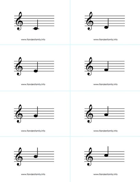 Musical Note Flashcards for beginning piano students {free printable from www.flandersfamily.info} Music Lessons For Kids, Music Note Printable, Music Flashcards, Beginning Piano, Piano Tips, Piano Lessons For Kids, Note Printable, Piano Classes, Blues Piano