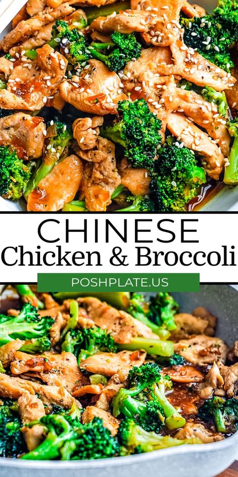 Healthy Chinese Chicken And Broccoli, Chinese Chicken With Broccoli, Healthy Stir Fry Chicken, Garlic Chicken And Broccoli Recipes, Yummy Chicken Recipes Healthy, Chicken Broccoli Dishes, Dinner Idea With Broccoli, Chicken And Ginger Recipes, Chicken Broccoli Healthy Recipes