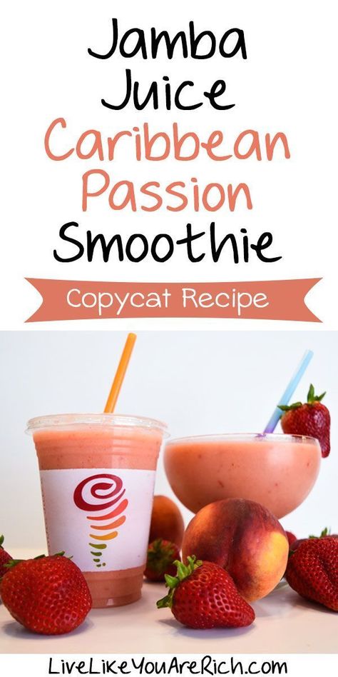 Jamba Juice Recipes, Apricot Smoothie, Smoothie Fruit, Jamba Juice, Smoothies For Kids, Smoothie Prep, Copycat Restaurant Recipes, Pineapple Smoothie, Healthy Shakes