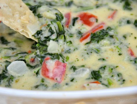 54th Street Cheese Dip, 54th Street Queso Dip, 54th Street Recipes, Best Queso Dip, Spinach Queso Dip, Spinach Queso, Crockpot Dips, The Best Queso, Best Queso