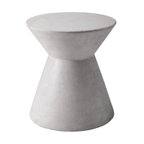 Concrete End Table, Mid Century Outdoor, Concrete Side Table, Outdoor End Table, Pedestal Side Table, Outdoor End Tables, Round End Table, Outdoor Side Tables, Modern End Tables