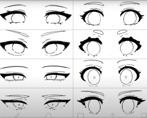 703756186288237-pin-image Illustrated guide on how to draw anime eyes in various styles, showing different shapes and expressions step-by-step. | Sky Rye Design Eyes Drawing Anime, Human Eye Drawing, Anime Face Drawing, How To Draw Anime Eyes, Eye Expressions, How To Draw Anime, Drawing Face Expressions, Anime Body, Eye Illustration