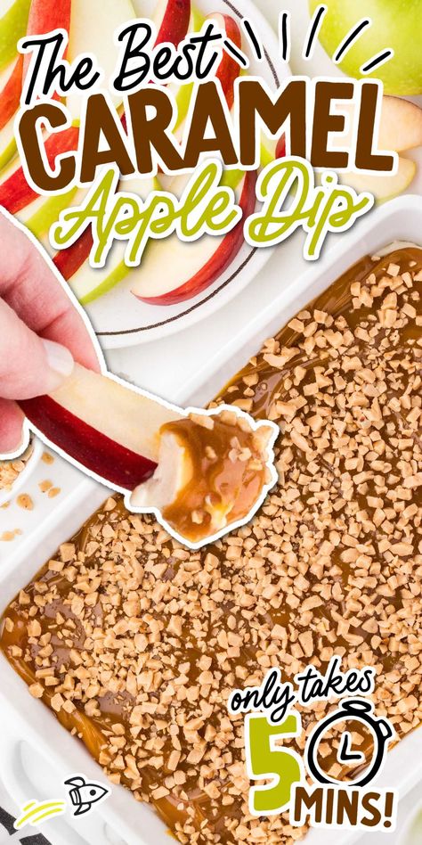 Enjoy our delicious caramel apple dip, made with creamy cheese, caramel, and toffee bits. Ready in minutes and perfect for any gathering with fresh apple slices.